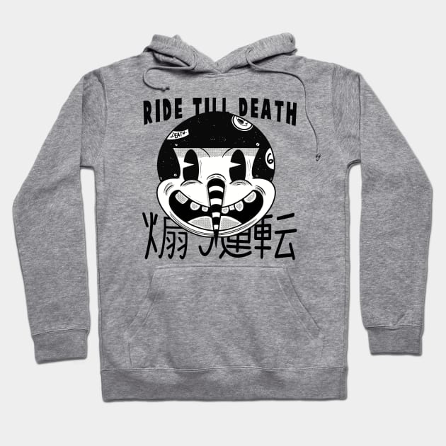 Ride till Death Hoodie by Howie The Demon